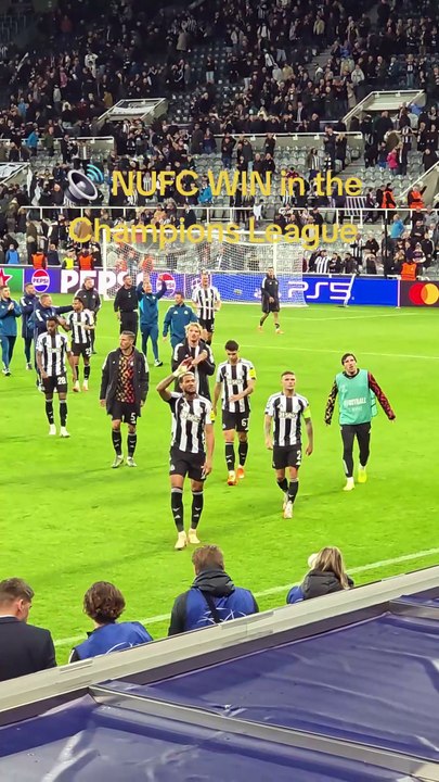 NUFC hammer Benfica in the Champions League