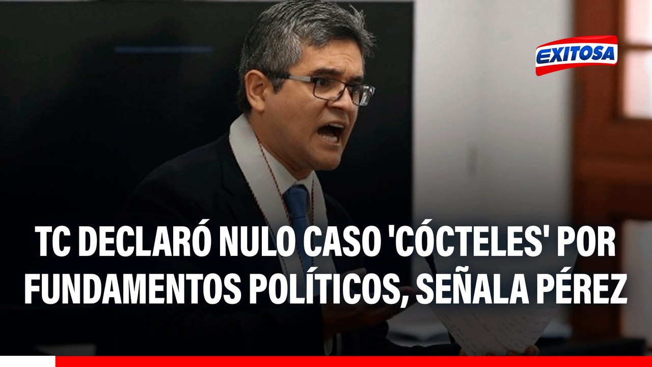 TC declaró nulo caso 'Cócteles' por "fundamentación política", señala fiscal Domingo Pérez