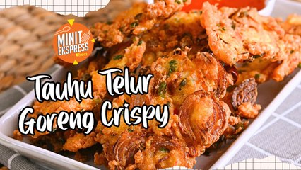 Tauhu Telur Goreng Crispy Paling Senang & Sedap, 5 Minit Dah Siap