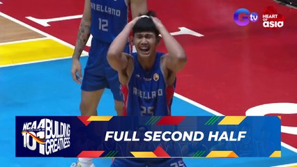 FULL SECOND HALF - Arellano Chiefs vs Benilde Blazers | NCAA Season 101