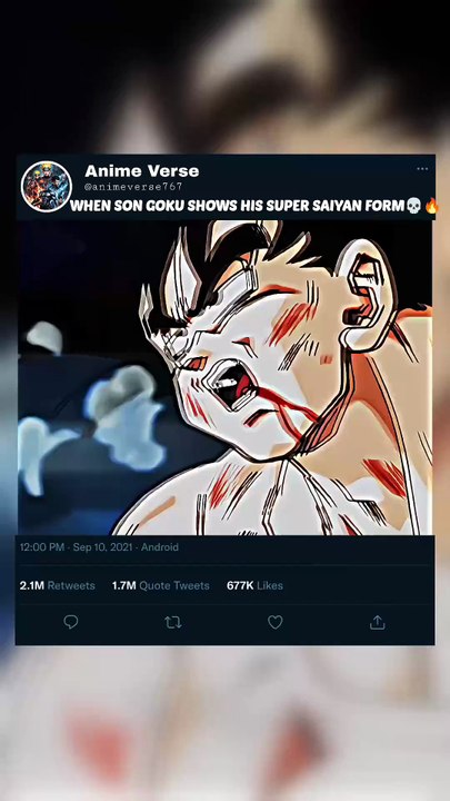 WHEN SON GOKU SHOWS HIS SUPER SAIYAN FORM💀🔥