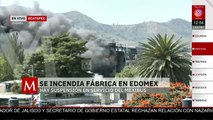 Incendio afecta fábrica de espumas en la colonia Hank González, Ecatepec