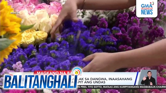Presyo ng mga bulaklak sa Dangwa, inaasahang tataas habang papalapit ang undas | Balitanghali