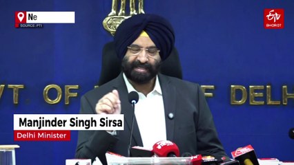 Delhi Minister Sirsa Slams Kejriwal, Alleges He "Banned Firecrackers To Garner Votes Of Particular Community"