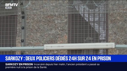 Deux policiers chargés de la sécurité de Nicolas Sarkozy 24h/24h à la prison de la Santé