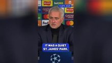 Mourinho MOCKS Newcastle atmosphere
