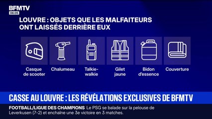 Monte-charge volé, objets abandonnés...les révélations exclusives de BFMTV sur le casse au Louvre