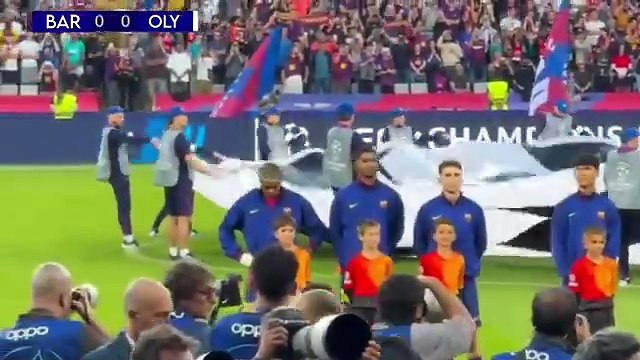 Barcelona vs Olympiacos 21 Highlights All Goals Champions League Fermín López Goal