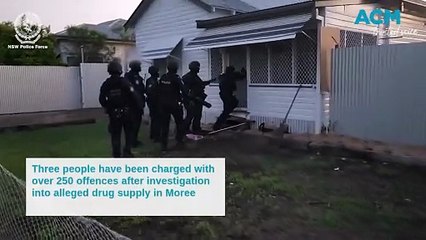 Three people charged after investigation into drug supply