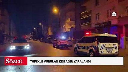 Tüfekle vurulan kişi ağır yaralandı