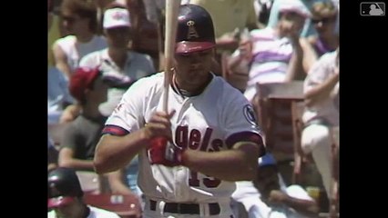 Dante Bichette hits the first home run of his Major League career (4/9/89)