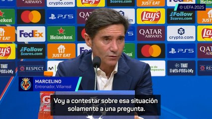 Marcelino, sobre la cancelación del partido en Miami: "Me parece una falta de respeto al Villarreal y a su afición"