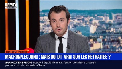 SIGNÉ BFM - Emmanuel Macron ou Sébastien Lecornu: qui dit vrai sur les retraites?