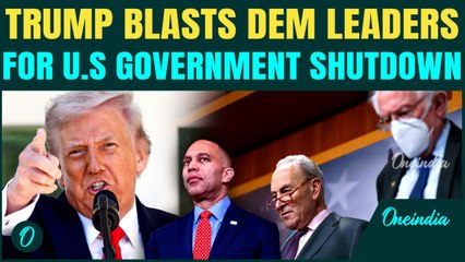 'I Think He’s Mentally Gone!': Trump BLASTS Schumer, Calls Him ‘Gonzo’ for U.S Government Shutdown