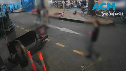 Footage captures late-night assault in Canberra CBD