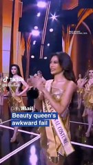 ملكة جمال بنما تتقدم بالخطأ معتقدة فوزها في موقف محرج