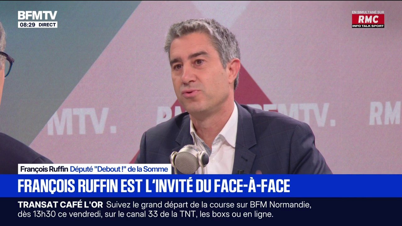 Budget: "Notre pays est entre les mains d'une oligarchie qui est incapable de compromis", déclare François Ruffin, député "Debout!" de la Somme