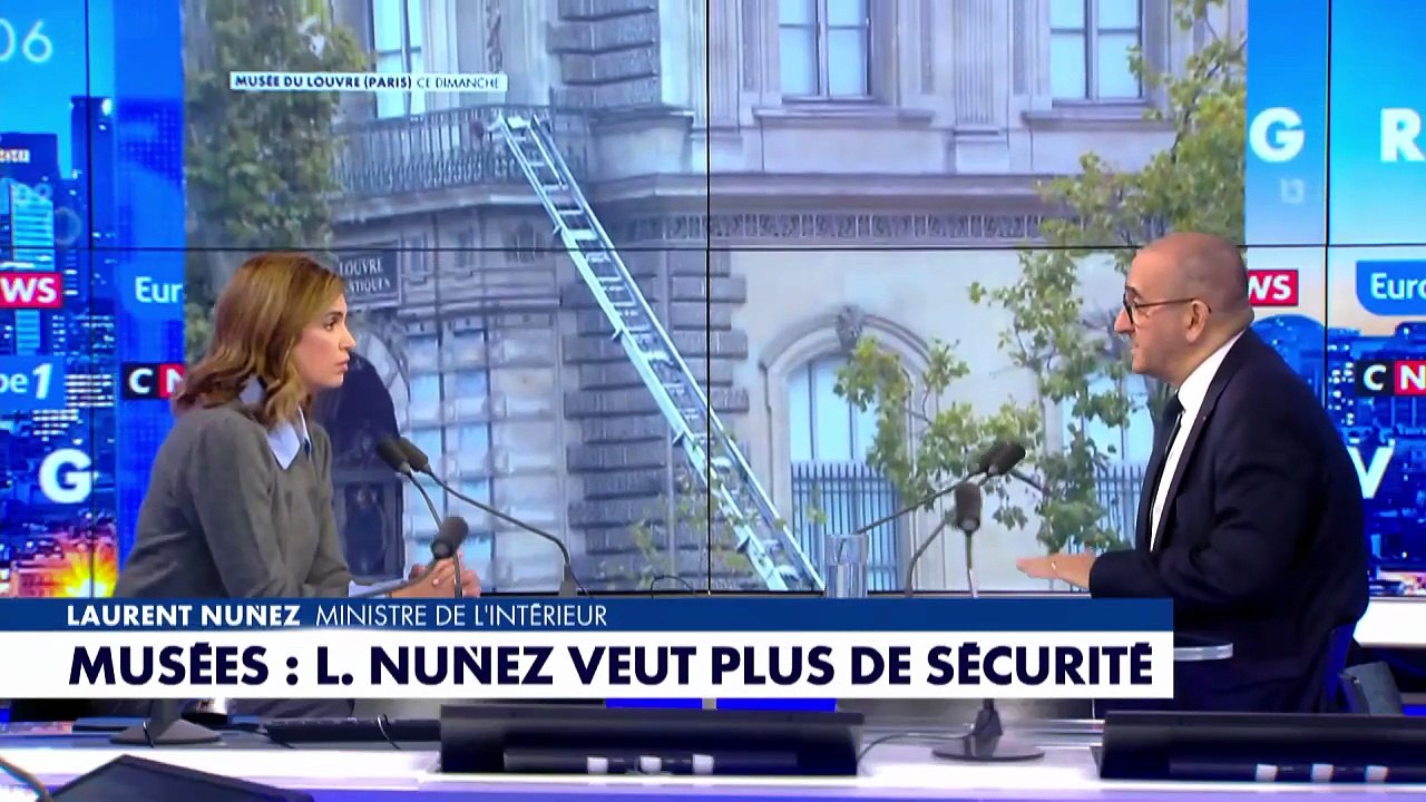 Cambriolage au musée du Louvre : «Nous retrouverons les auteurs», estime Laurent Nuñez