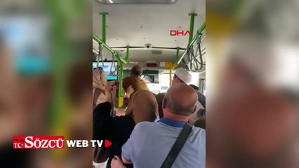 Kart basmadığı otobüsün şoförünü yumrukladı