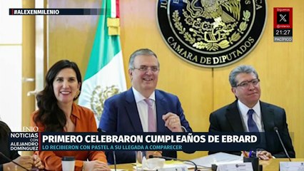 Marcelo Ebrard comparte festejo con la Sonora Santanera en la Cámara de Diputados