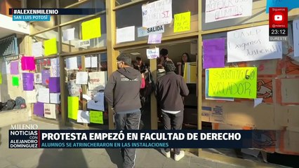 Estudiantes de la UASLP protestan por nuevo caso de acoso y acusan encubrimiento de autoridades