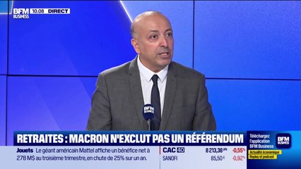Les Experts : Retraites, Macron n'exclut pas un référendum - 22/10