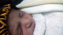 Cute baby 1st day in world