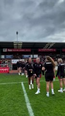 Hartpury alumni who starred in the Women's Rugby World Cup are welcomed by students and staff