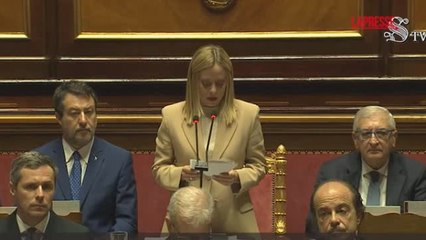 Meloni: «L'esclusione e il disarmo di Hamas sono pre-condizioni necessarie per riconoscere lo Stato di Palestina»