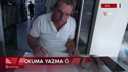 Antalya'da 48 yaşında ehliyet alabilmek için okuma yazma öğrenmeye başladı