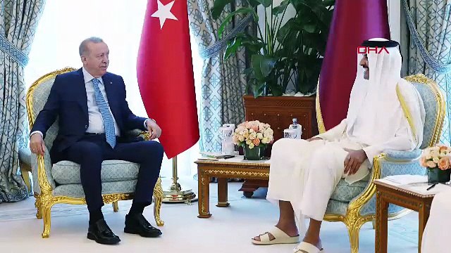 Cumhurbaşkanı Erdoğan, Katar Emiri Al Sani ile bir araya geldi