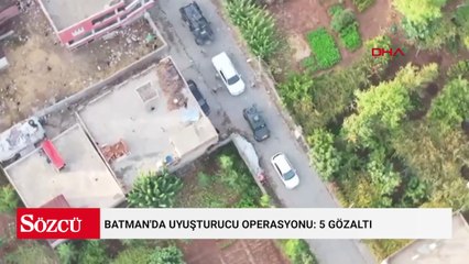 Batman'da uyuşturucu operasyonu: 5 gözaltı