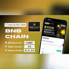 BNB CHAIN | استثمار يبدأ من 1 دولار | ارباح يومية 3 بالمئة شرح منصة