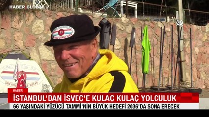 İstanbul’dan İsveç’e kulaç kulaç yolculuk: 66 yaşındaki yüzücü Tammi’nin büyük hedefi 2036'da sona erecek