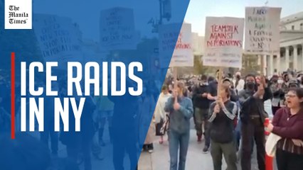 Protesters demand migrants release after ICE raids in New York City