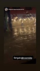 Morador filma avenida de Salvador completamente alagada e debocha de Bruno Reis: 'Obrigada por fazer um rio aqui'