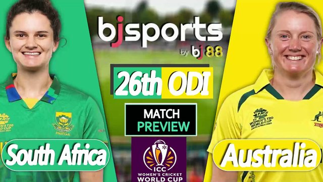 Women's World Cup 2025 | Australia Women vs South Africa Women 26th ODI Match Preview |