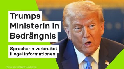 Kristi Noem: Trumps Ministerin in Bedrängnis - Sprecherin verbreitet illegal Informationen