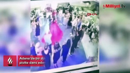 Dev avize gelinin üzerine düştü! Düğün salonunda...