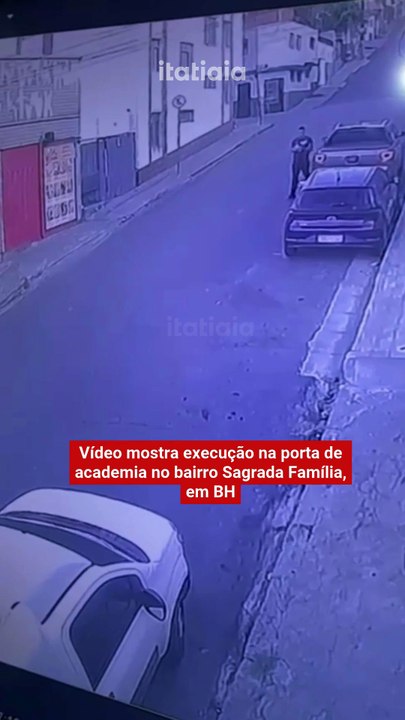 Vídeo mostra execução na porta de academia no bairro Sagrada Família, em BH