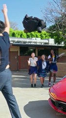 A rural girl was madly pursued by four rich second-generations on the first day of school