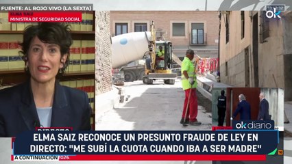 Elma Saiz reconoce un presunto fraude de ley en directo: "Me subí la cuota cuando iba a ser madre"