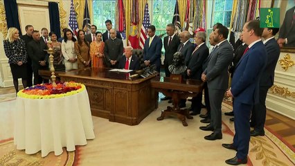 Trump dice que su propio Departamento de Justicia le debe indemnización por daños