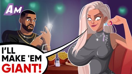 Girl enlarged parts of her body during a date