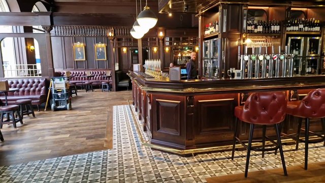 The launch of The Fargate pub in Sheffield city centre