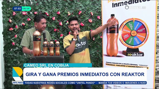 Campaña “Gira y gana” premia a consumidores de Reaktor en Cobija