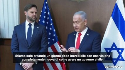 Netanyahu promette un "giorno dopo incredibile" per Gaza