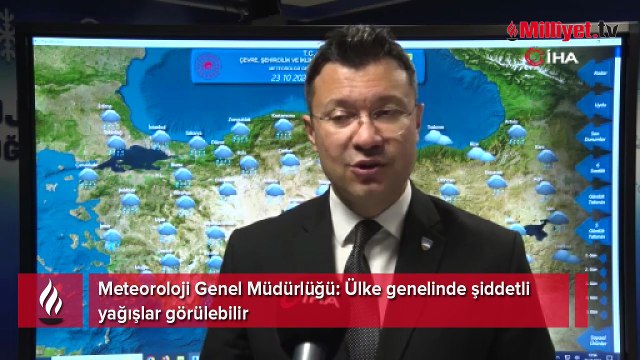 Meteoroloji Genel Müdürlüğü: Ülke genelinde şiddetli yağışlar görülebilir