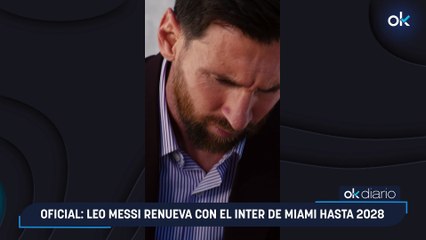 Oficial: Leo Messi renueva con el Inter de Miami hasta 2028