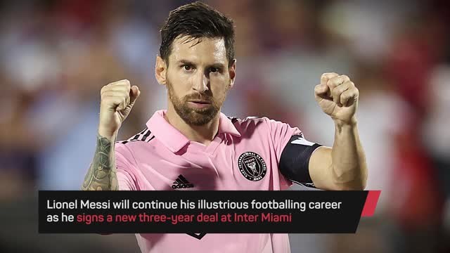 Breaking News - Messi signs contract extension at Inter Miami